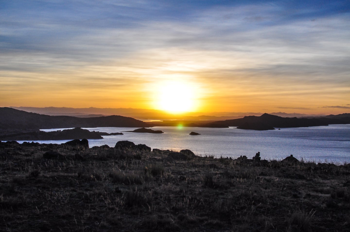 sunset from Isla Amantaní