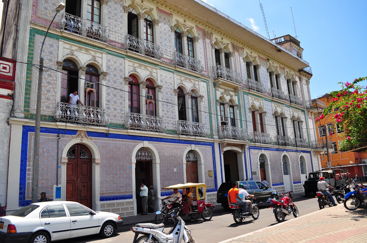 colonial structures in Iquitos Peru