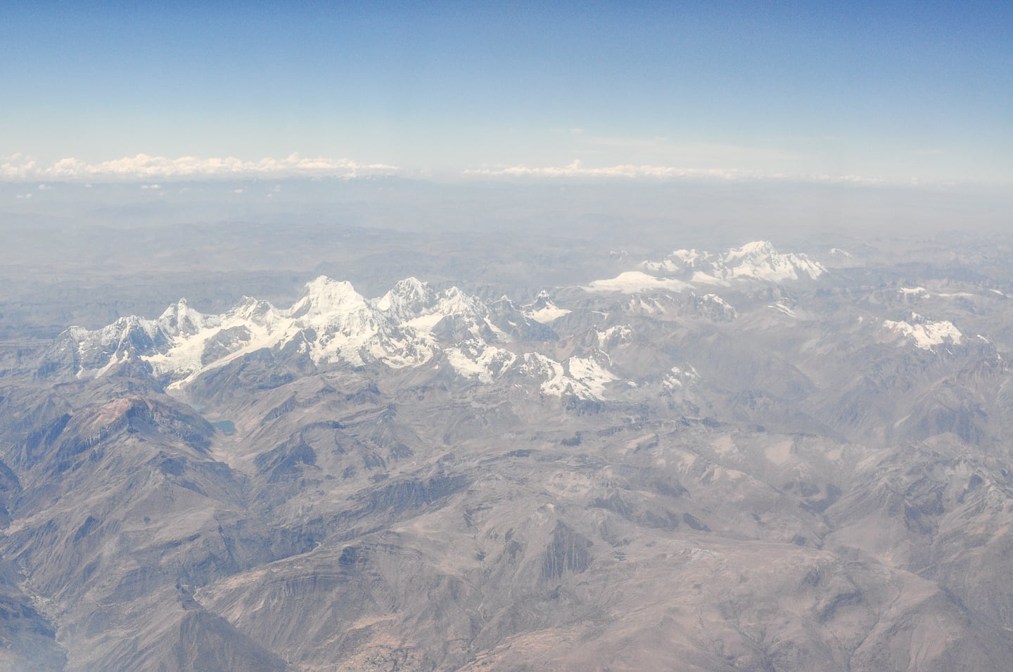 Peru Cordillera Blanca from the air