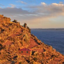 Taquile Island Peru sunset