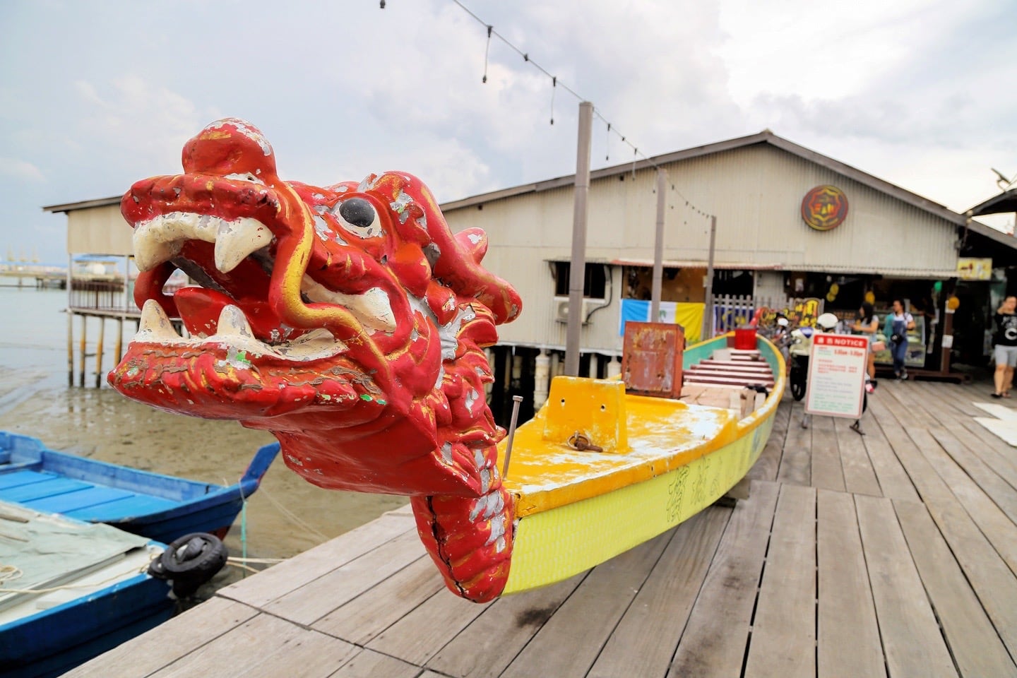 colorful dragon boat in Malaysia