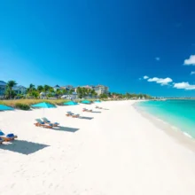 beach chairs at Turks and Caicos all inclusive resorts