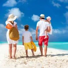 family at one of the top Caribbean all-inclusive family resorts