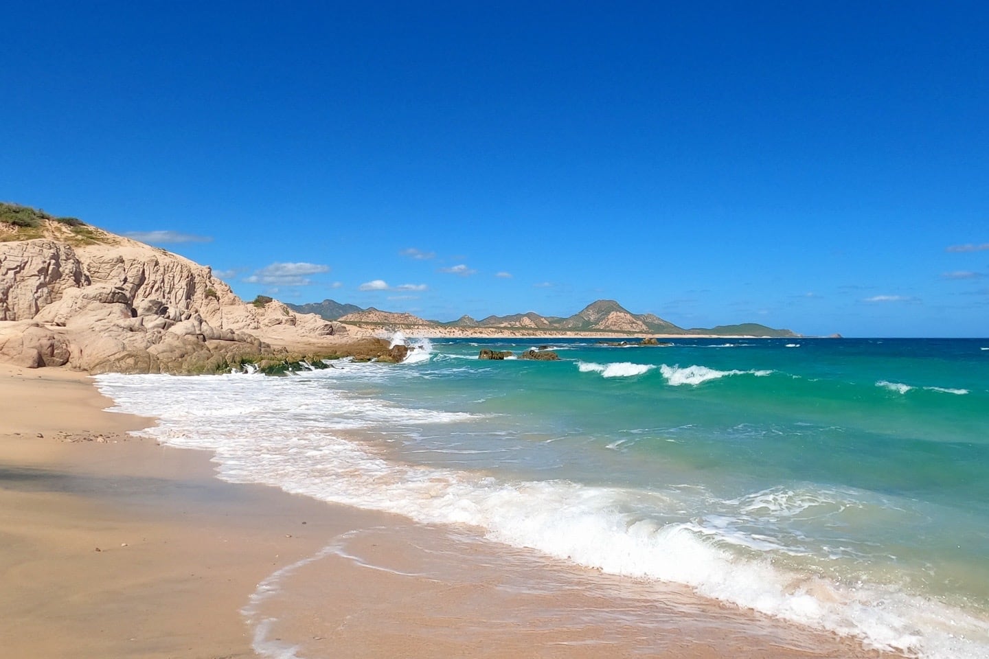 sand and sea at Los Arbolitos Cabo Pulmo