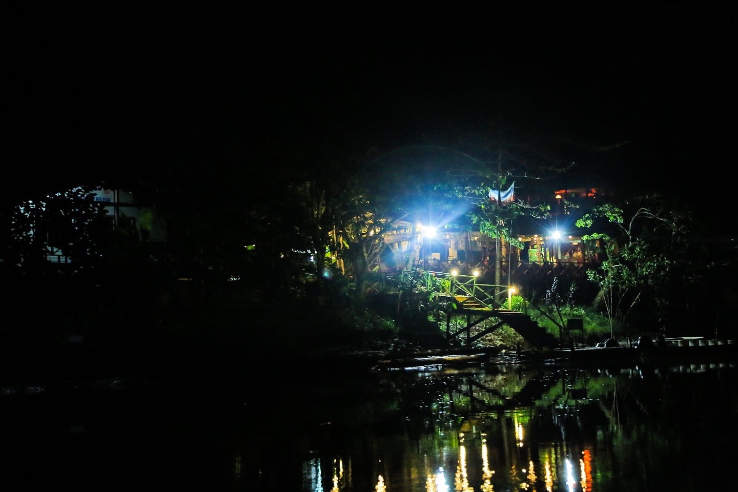 Kinabatangan River at night